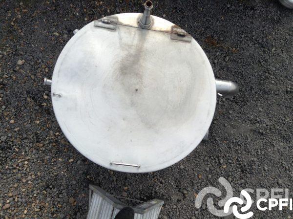 Bac de lancement 420 L - demi-couvercle - 1500 mm HT - 770 mm Diam - 86 KG_2