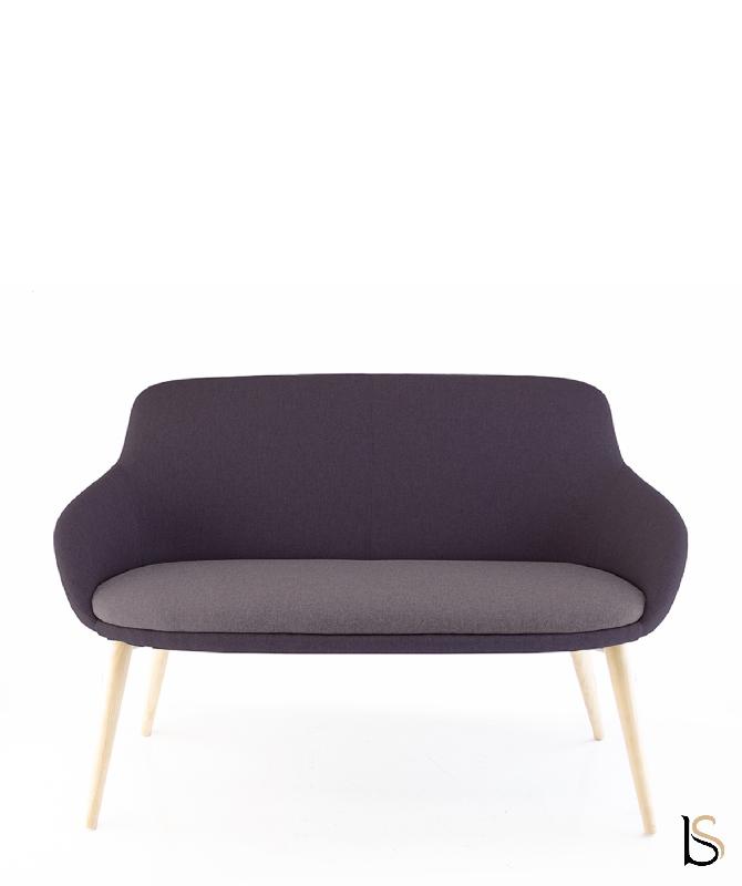 Canapé d'accueil Eneka bois - Sokoa - Prune/Mauve_2