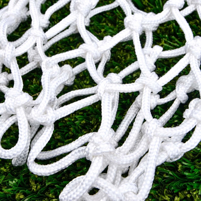FORZA Filet de Basket-Ball en Corde Tressée de 5 mm - Blanc ou Tricolore (Rouge, Blanc et Bleu) pour Tous les Paniers Réglementaires_2