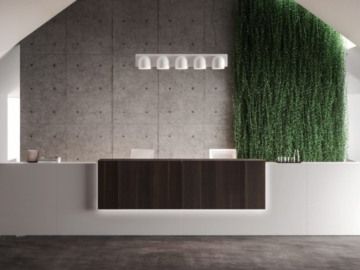 Banque d'accueil contemporaine FUNNY - Éclairée LED, design moderne et personnalisable_2