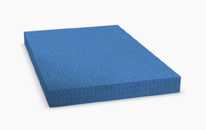 Caisson mobile avec coussin - MDD - Blanc, Bleu clair_2