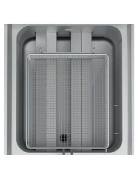 Friteuse gaz 14 Litres sur placard MBM - FRG74A - acier inoxydable avec filtration et contrôle thermostatique_2