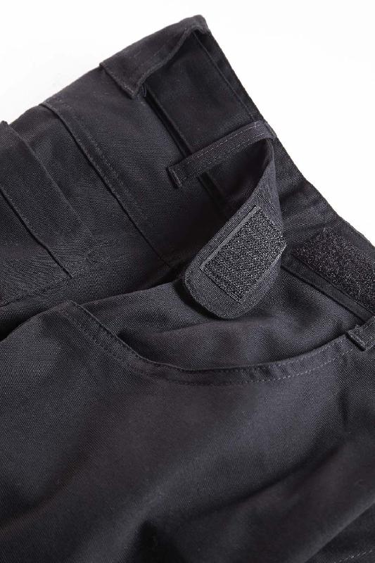 Pantalon de travail femme résistant en Canvas - Ceinture ajustable - Noir - Taille 36 - Réf. 980120_2