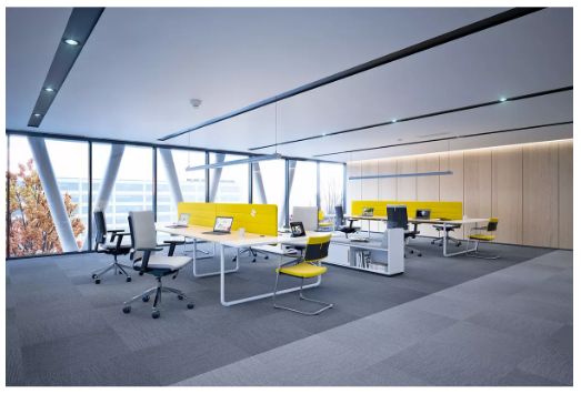 Play&Work - Bureau open space design pour 6 personnes - Bench avec finitions personnalisables et options de cloisons_2