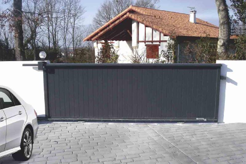 Portail coulissant plein - 6000 / 1800_2