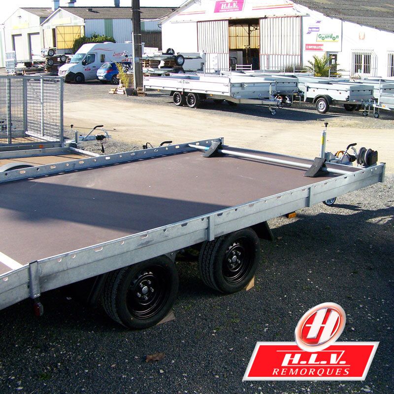 Remorque porte-engin / porte-voiture professionnelle Hapert Indigo - châssis garanti 10 ans - PTAC 3500 kg_2