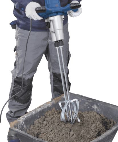 5907802901 PM1800D - Malaxeur et mélangeur portatif Scheppach 230V 50Hz 1800W avec 2 fouets et double poignée ergonomique_2