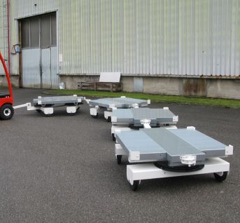 Base roulante classique à double rond d'avant-train - Transport de charges jusqu'à 1.2 T dans les allées étroites_2