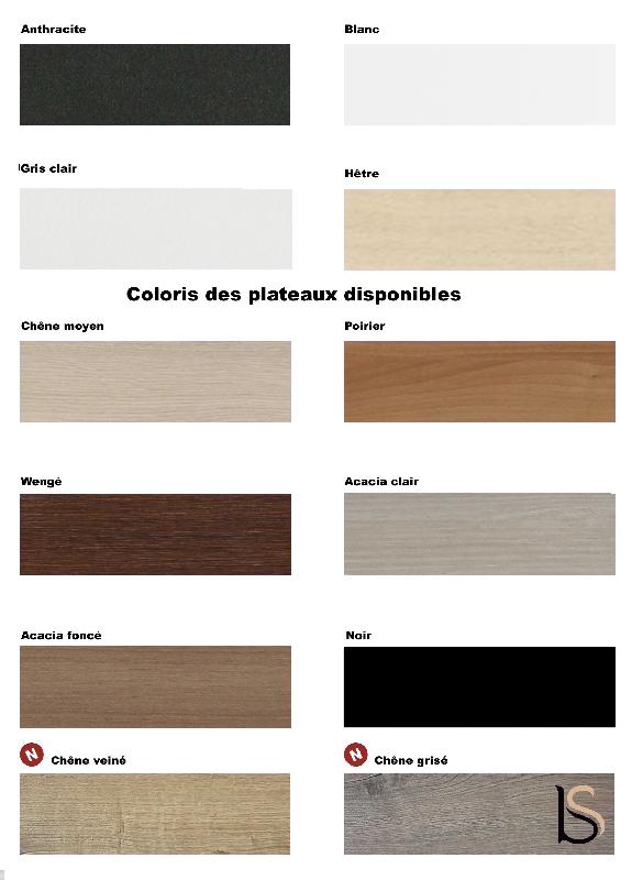 Bureau d'accueil ergonomique et Design Delta - 242, Gauche, Noir, Oui, Acacia foncé_3