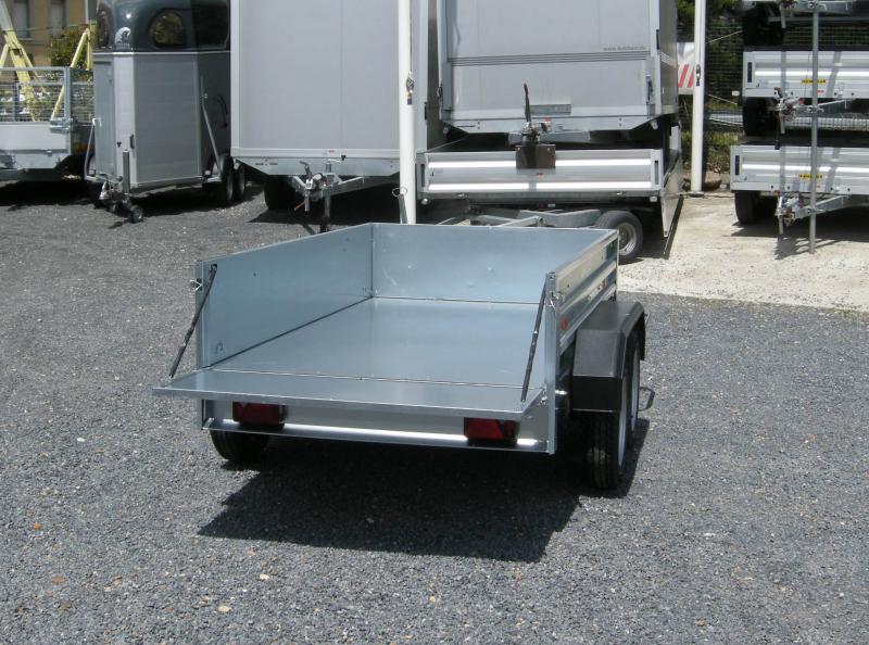 Remorque étanche polyvalente avec frein - DAXARA 239x4F - fabrication française, 1500 Kg PTAC_2