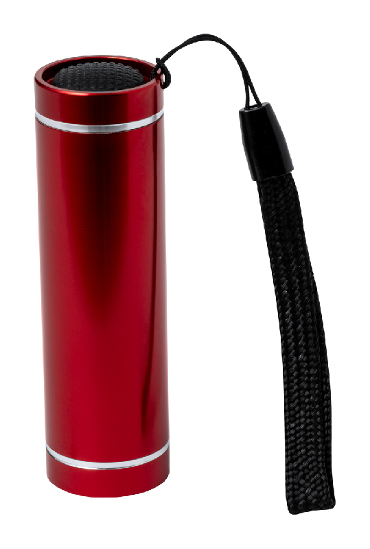 Lampe torche en aluminium recyclé - 1 LED avec dragonne - Rouge - Fonctionne avec 3 piles AAA_2