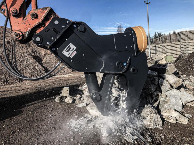 Broyeur à béton fixe avec électro-aimant - 3 tailles disponibles - VTNEUROPE_2