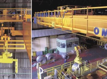 Pont roulant spécial OMIS - grande capacité - pour charges de plus de 70 tonnes avec treuils intégrés_2