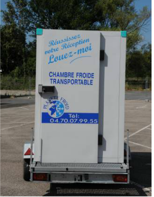 Système de réfrigération mobile pour événements