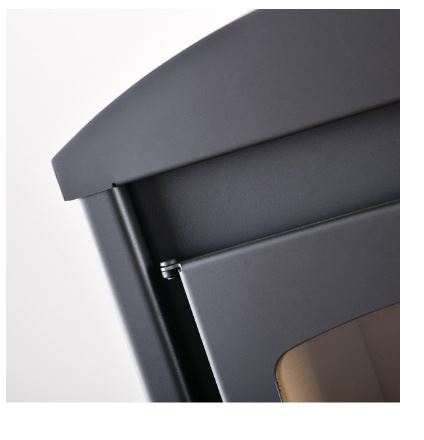 Poêle à bois Stavanger Black 9KW - design moderne et vintage - rendement thermique haut de gamme_2