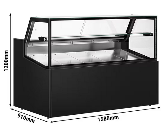 Vitrine réfrigérée avec service-arrière 158 x 91 cm_2