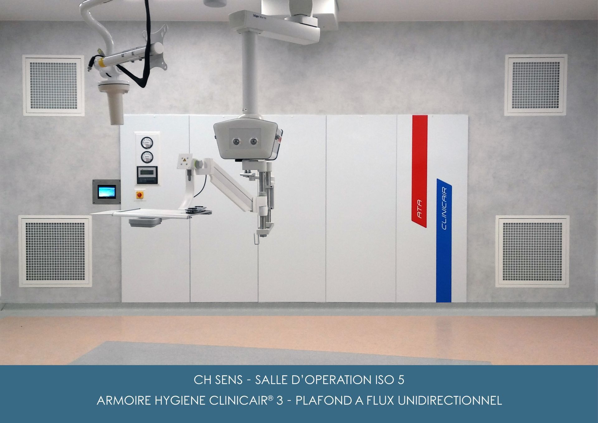 Unité de traitement d'air compactes pour salles médicales et blocs opératoires
