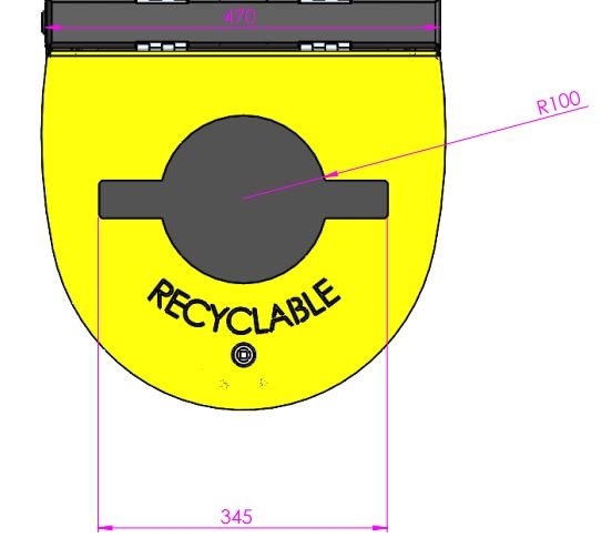 Corbeille mono-flux ou bi-flux Rubis_2
