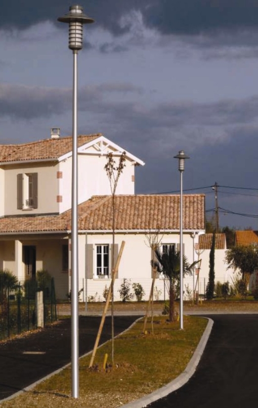 Mât d'éclairage public d60 / hauteur 3 - 4.5 m / en aluminium / diamètre 60 mm / diamètre base 114 mm_2