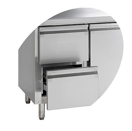 Snack Refroidisseur de comptoir 4 portes SS304 - 460 L | Tefcold - SK6410_2