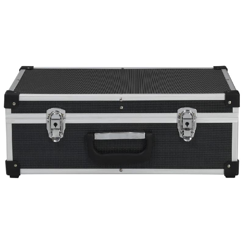 Vidaxl valise à outils 46 x 33 x 16 cm noir aluminium 91847_2