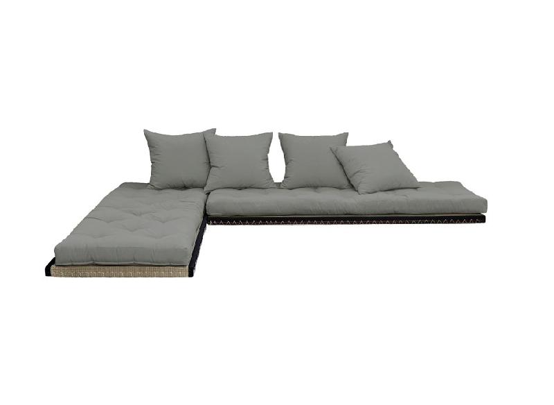 Banquette futon tatami CHICO Grey - Couchage modulable 2 x 70x200 cm ou 140x200 cm - Marque KARUP_2