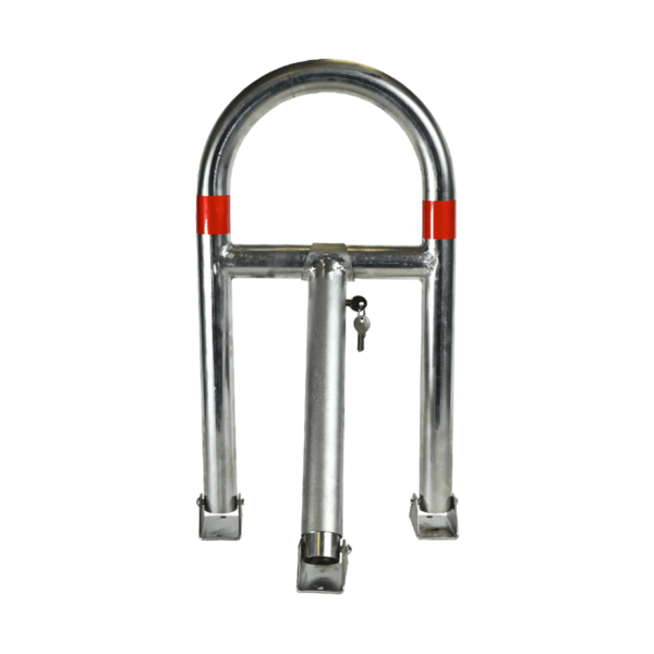 Barrière individuelle de parking SPM4+ - Acier gris galvanisé avec serrure intégrée - Gamme PRO_2