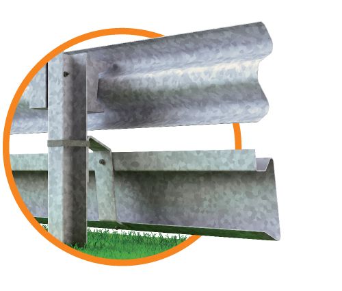 Classe 1 - glissière de sécurité - Marcegaglia Buildtech - barrières P4 pour deux roues_2