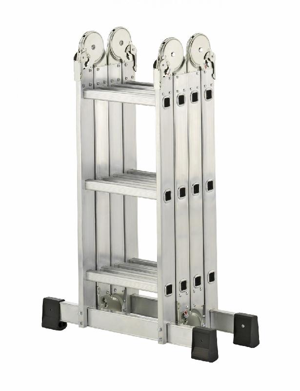 Échelle transformable articulée aluminium HAILO - 12 échelons, hauteur 3.65 m_2