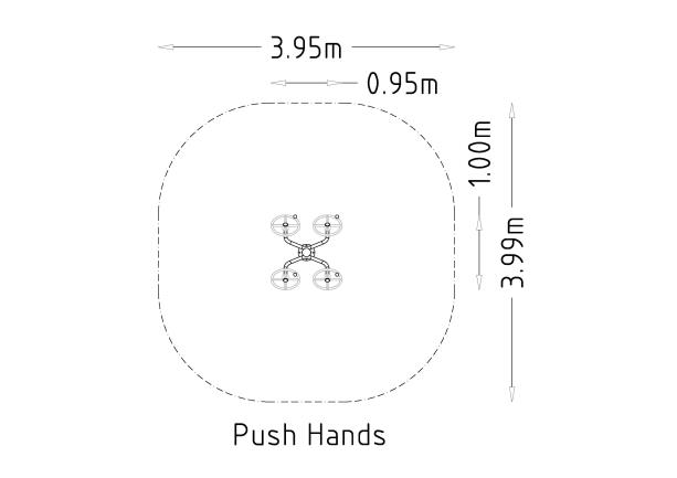 Equipement de fitness extérieur - Gym Push Hands - 8039134 - Hags_2