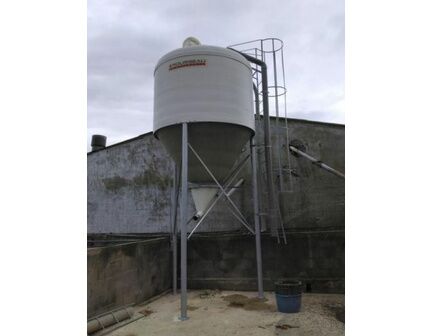 Silo d'aliment d'élevage à cône axial sortie Ø700 - Capacité 5.5 à 50m3 -  Ø2325 à Ø3000 - Silo Gâtine 700_2