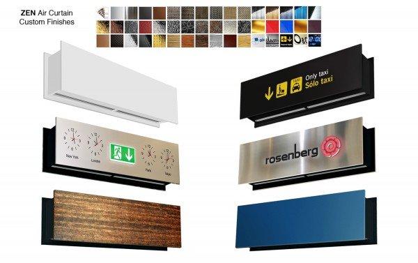 Zen M 1000 A - Rideau d'air décoratif minimaliste et personnalisable avec panneaux en aluminium anodisé_2