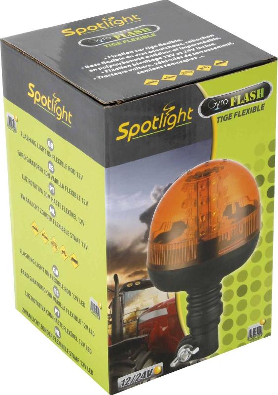 SPOTLIGHT - GYROPHARE 12/24V FIXATION SUR TIGE FLEXIBLE - 929434_2