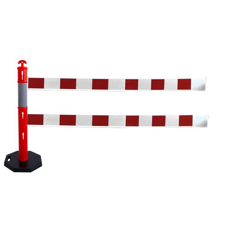 Balise haute visibilité avec barrière extensible - 1 / 2_2