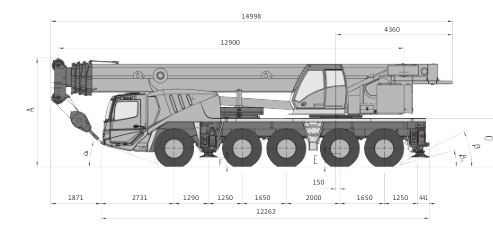 Grue automotrice GMK5110-1 - Manitowoc Cranes - Charge maximale 110 t - Flèche 50,64 m - Moteur Mercedes 380 kW_2
