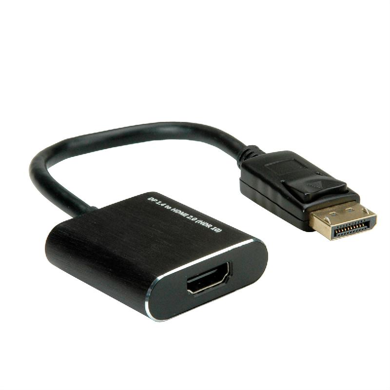 Roline adaptateur displayport - hdmi, 4k@60hz, dp v1.4, dp m-hdmi f_2