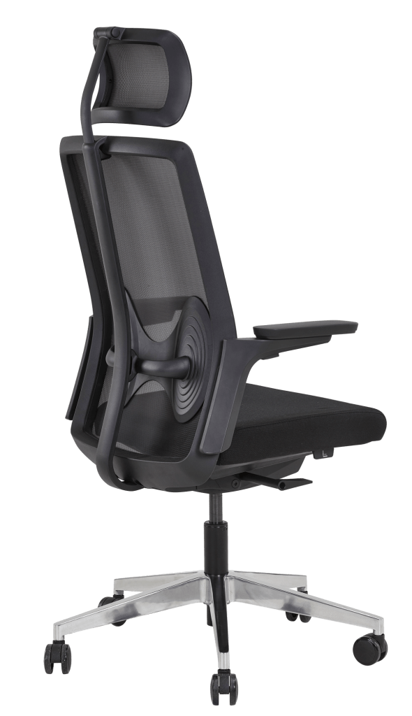 Siège bureautique Papillon - Réf. 7210 - Dossier filet, accoudoirs 3D, support lombaire réglable, design Martin Ballendat_2