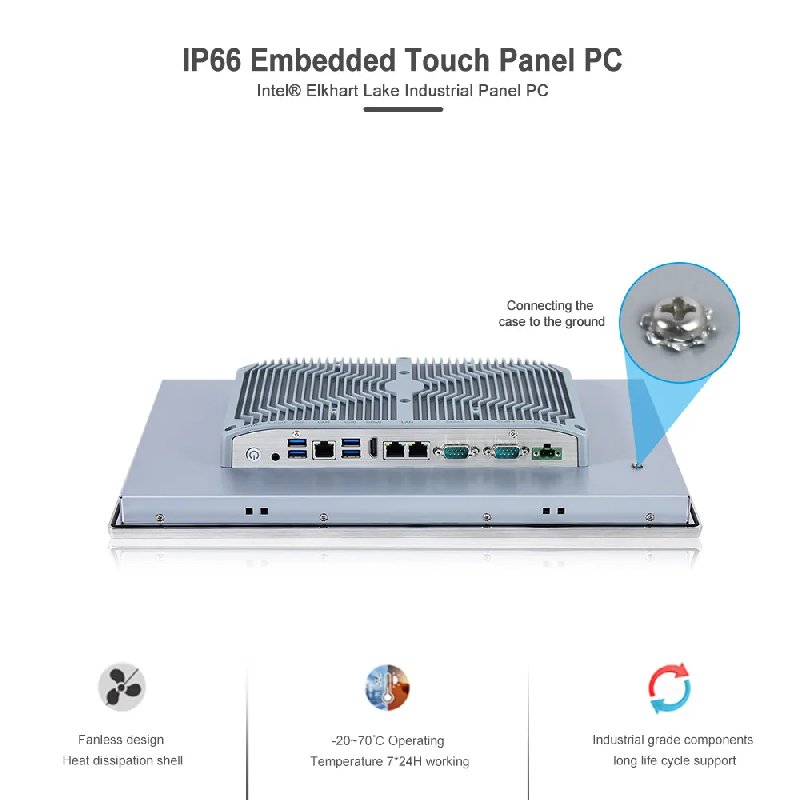Panel PC industriel fanless 15.6