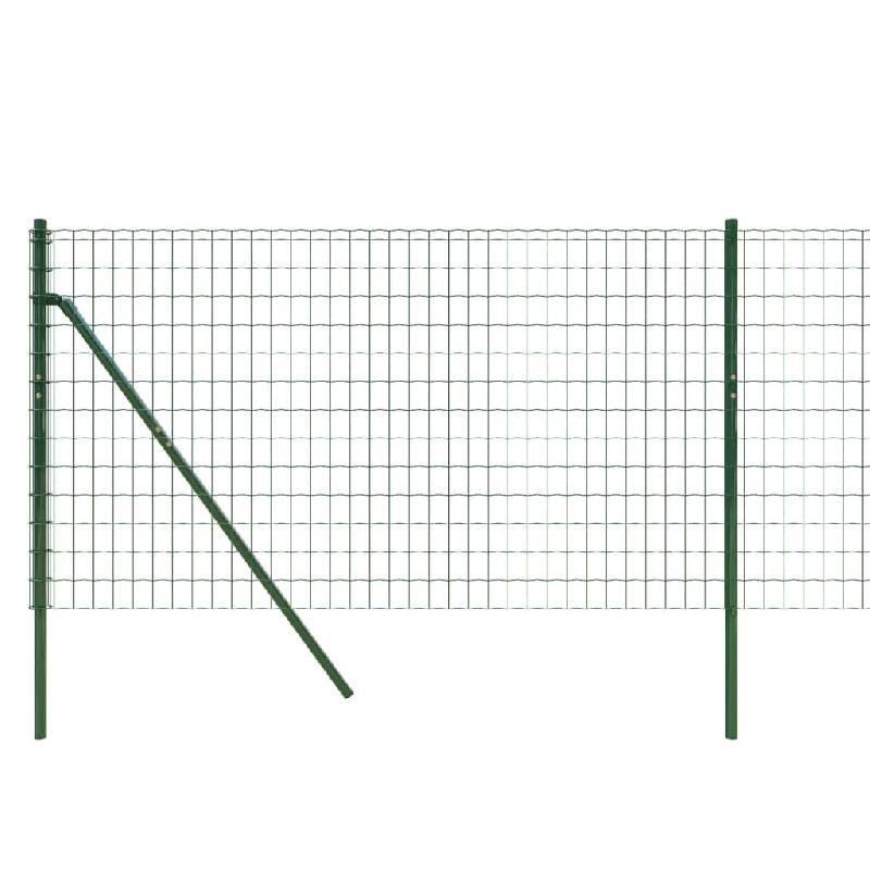 Vidaxl clôture en treillis métallique vert 1x25 m acier galvanisé 154057_2