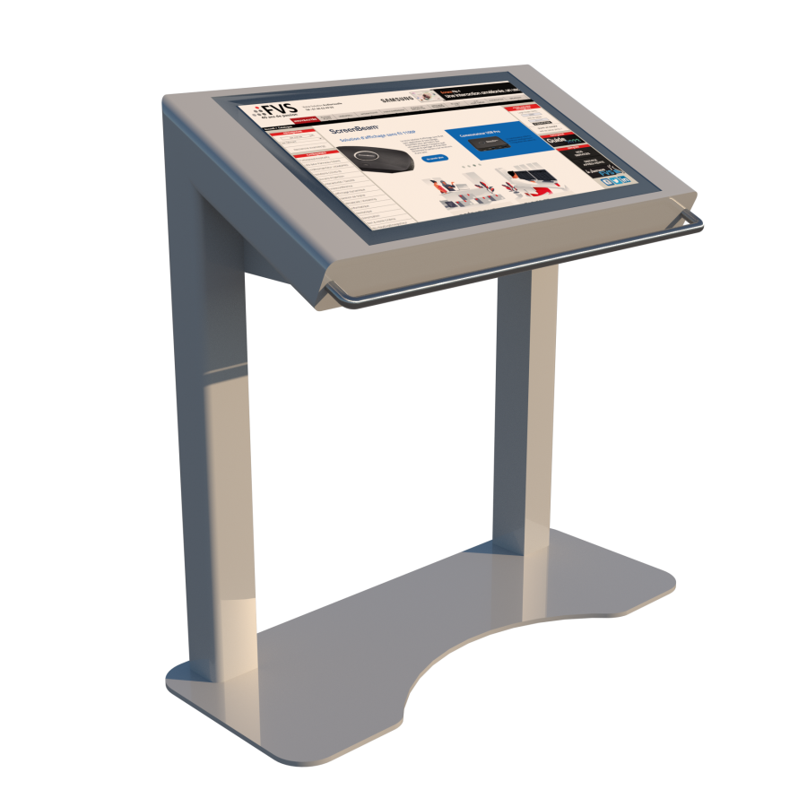 Borne tactile PMR - HOLMES - 32 pouces, accessible aux personnes à mobilité réduite, écran capacitif projeté_2