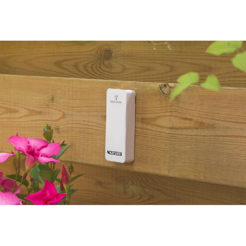 Nature station météo numérique h 12,5x17,5x2,5 cm blanc 447512_2