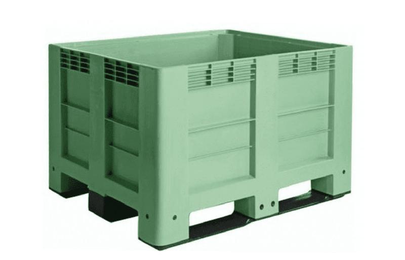 Caisse-palette en polyéthylène haute densité, avec options palonnier et roulettes - 470 L ou 610 L_2