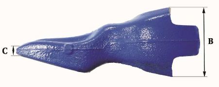 Dents de godet Fastkey FK4 SA - 3,80 kg - Dimensions précises et robustes_2