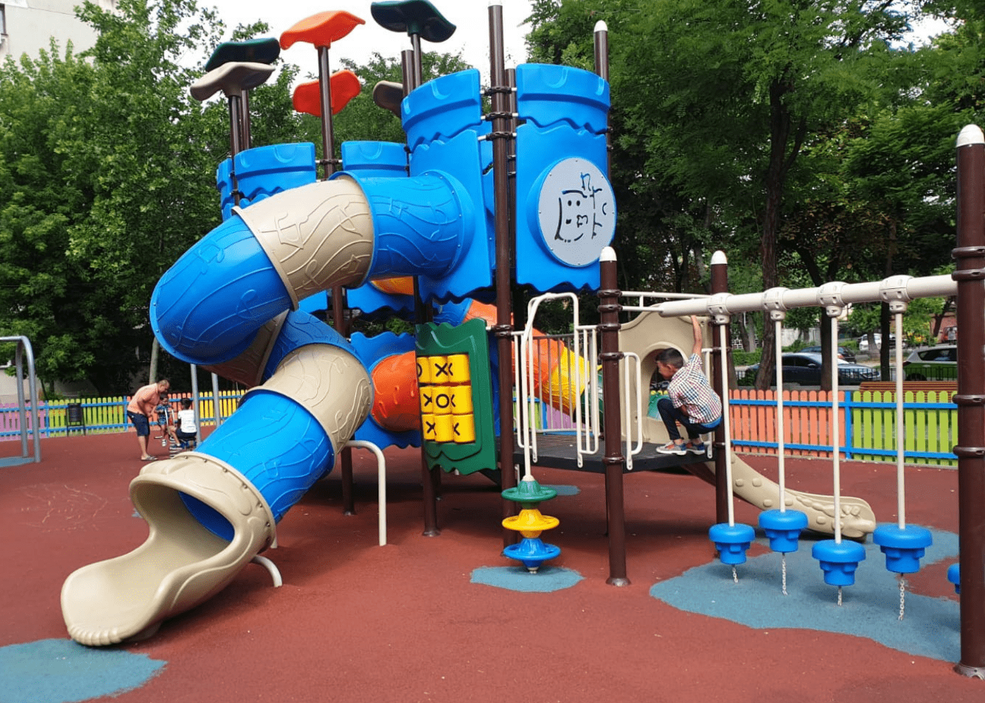 Structure de jeu Modus XL JR306 - Grandes structures colorées en métal et PE-LD, conformes EN1176-1:2017_2