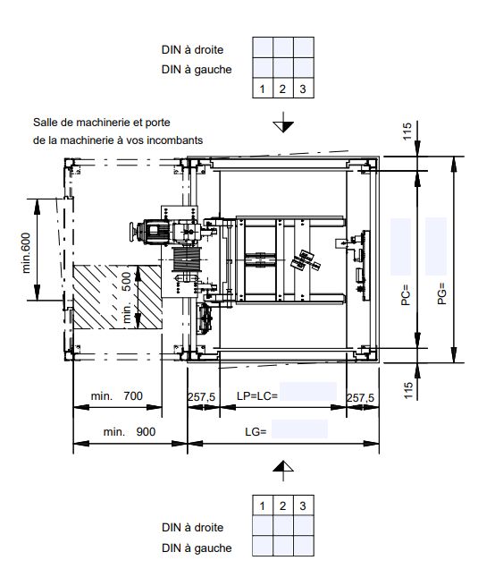 Monte-charge CMC Type 500.15/59 P - élévateur accompagné - charge 500 kg - pylône autoportant en acier galvanisé_2