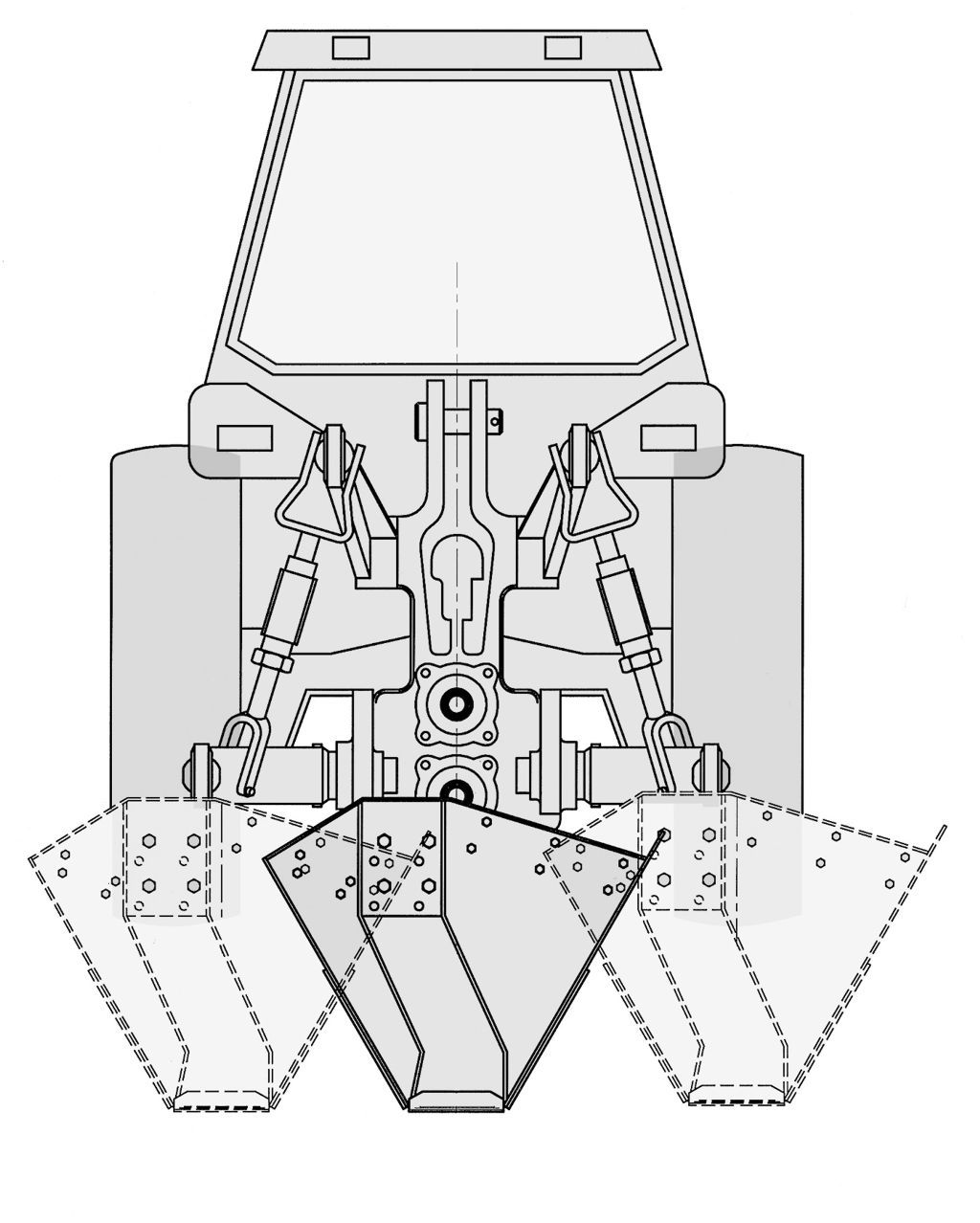 Cureuses de fossés et rigoleuses rototrancheuses bilatérales - dondi - vitesse 0.8 à 1.2 km/h_2