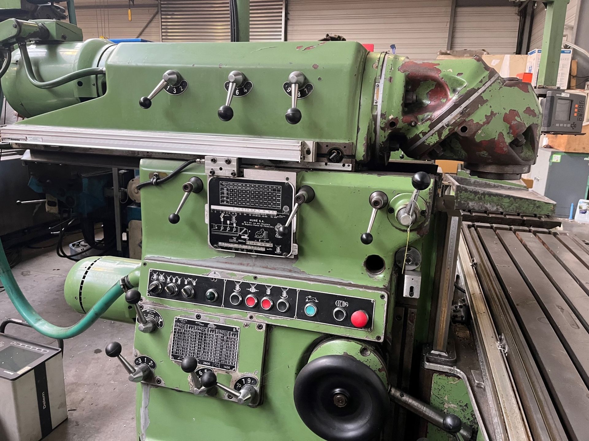 Fraiseuse industrielle HURON MU6 - Occasion Réf 3345 - Table 2000x460 mm - Courses 1500x700x500 mm_2