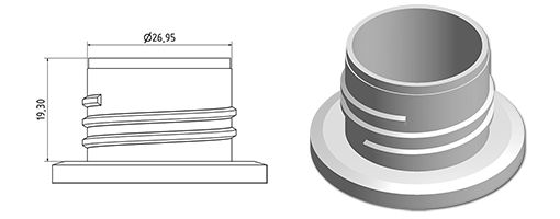 S67790069a01n0004064 - Bouteilles en plastique 1000 ml - Plastif Lac Lejeune - Flacon rectangulaire en PEHD blanc_2