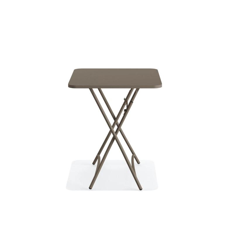 Table de bistrot pliable 60x60 cm en métal Breeze Cappuccino_2