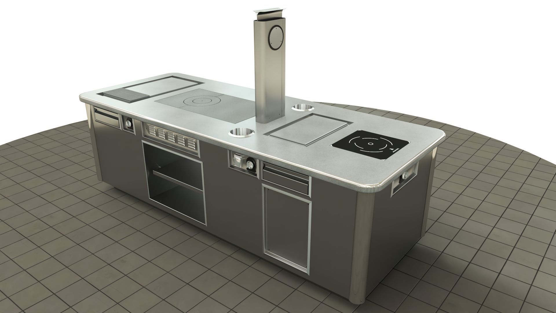 Fourneau professionnel sur mesure - gaz et électrique - éléments personnalisables et finitions variées_2